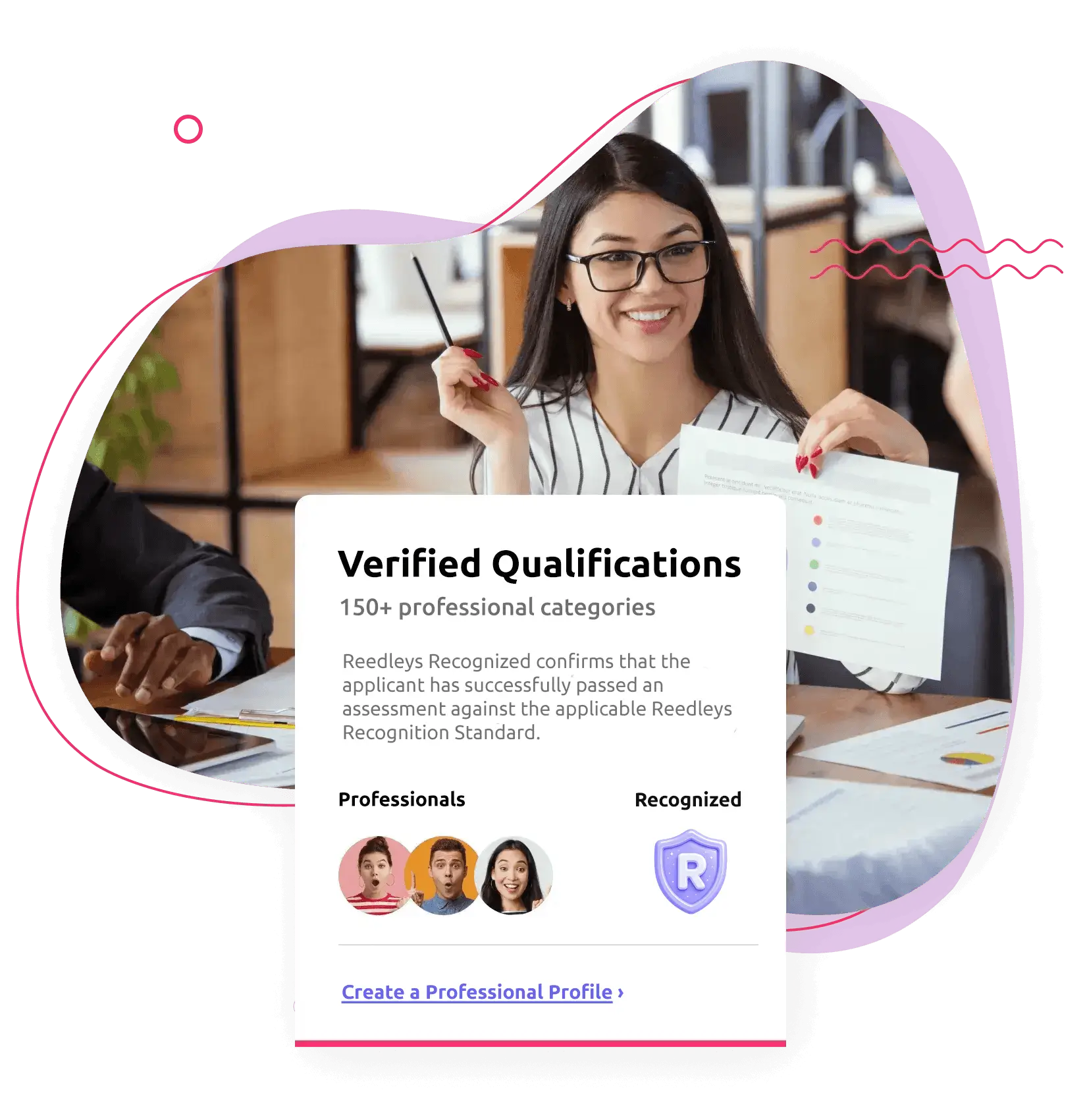 A recognized professional presenting a verified profile
