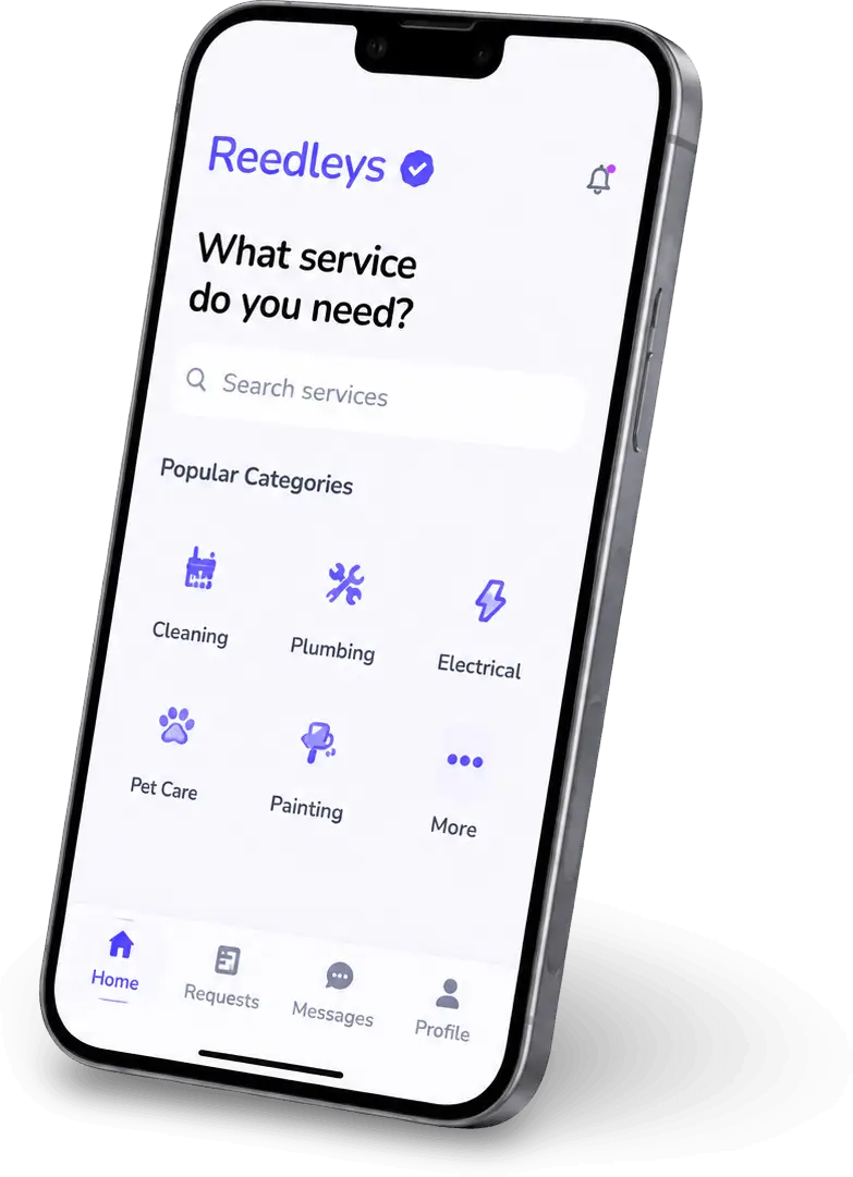 Reedleys mobile app home screen