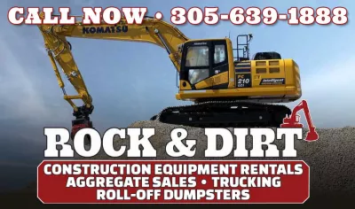 Rock & Dirt Construction Equipment Rentals & Aggregate Sales logo
