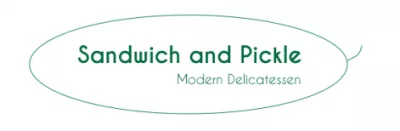 Sandwich and Pickle Modern Delicatessen logo