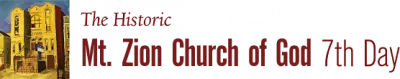 The Historic Mt. Zion Church of God 7th Day logo