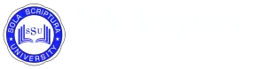 Sola Scriptura University logo