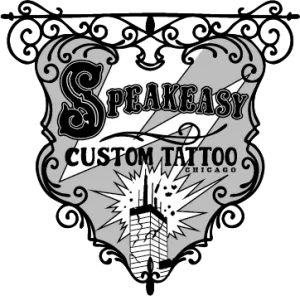 Speakeasy Custom Tattoo logo