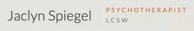 Jaclyn Spiegel LCSW logo