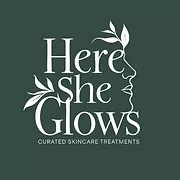 Here She Glows Spa logo