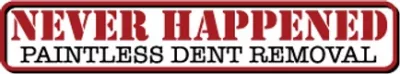 Never Happened Paintless Dent Removal logo