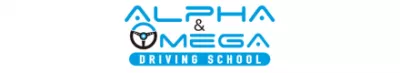 Alpha & Omega Driving School logo