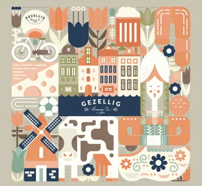 Gezellig Brewing Company logo