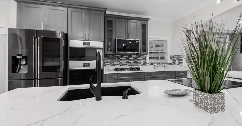 Countertop Installation - representative photo, not of RTG Cabinets